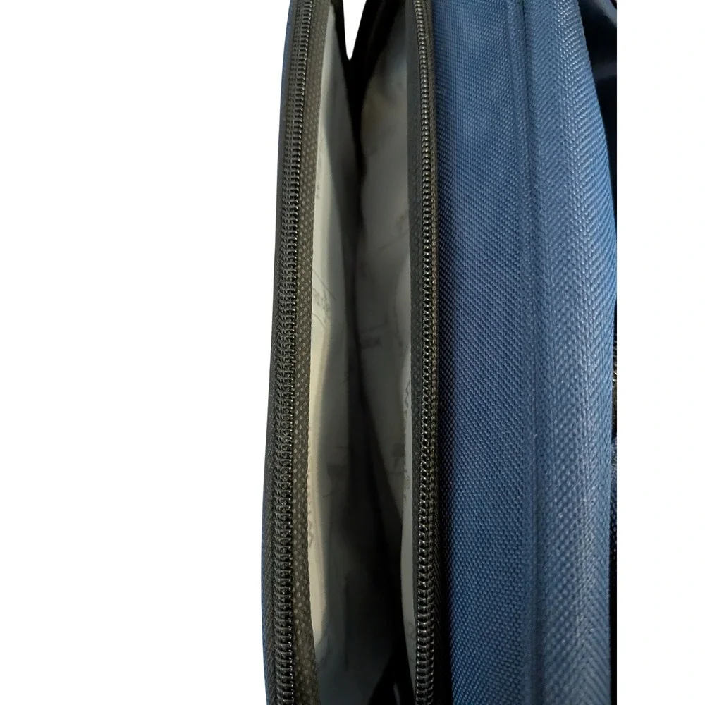 Wrangler Navy Blue Travel Boarding Bag Trolley Sleeve Shoulder Strap 14x10x4